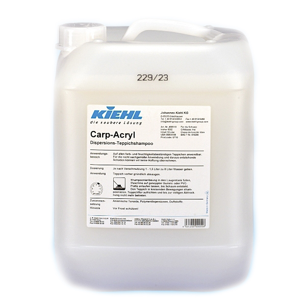 Carp Acryl 10L Kiehl Sampon pentru covoare si mochete